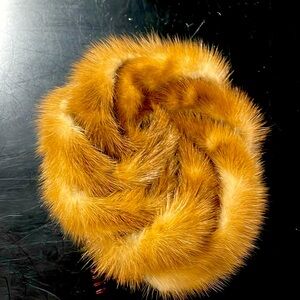 Antique mink pill hat